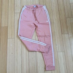 Adidas Originals track pants, size S, peach/glow pink, size S